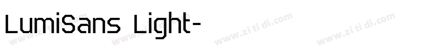 LumiSans Light字体转换